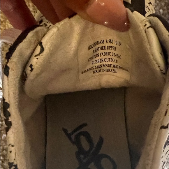 OTBT Black and White High-Top Sneakers - Picture 10 of 13